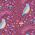 Fabric - Tilda Hibernation - Sleepybird Mulberry - Half Yard
