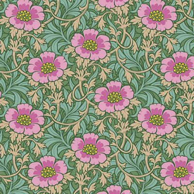 Fabric - Tilda Hibernation - Winterrose Sage - Half Yard