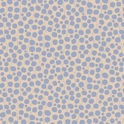 Fabric - Tilda Hibernation - Eucalyptus Blue - Half Yard