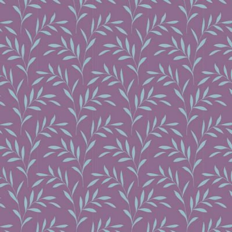 Fabric - Tilda Hibernation - Olivebranch Lavender - Half Yard