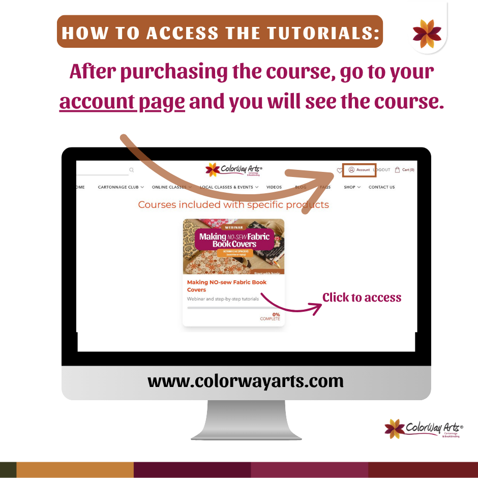 Making No-sew Fabric Book Covers - online course