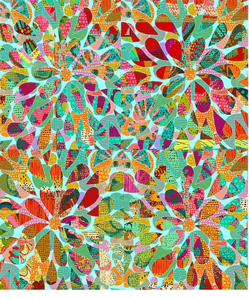 Fabric - Floral Burst by P Carter Carpin - Half Yard