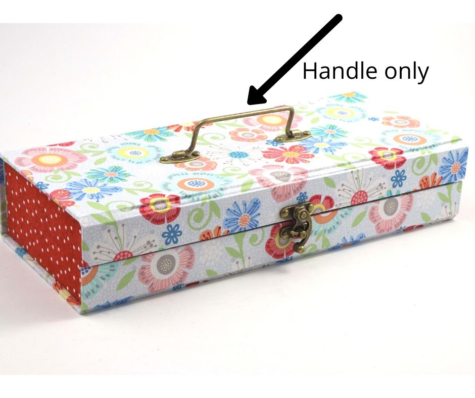 Box metal handle, with brads included, HD02 - Colorway Arts