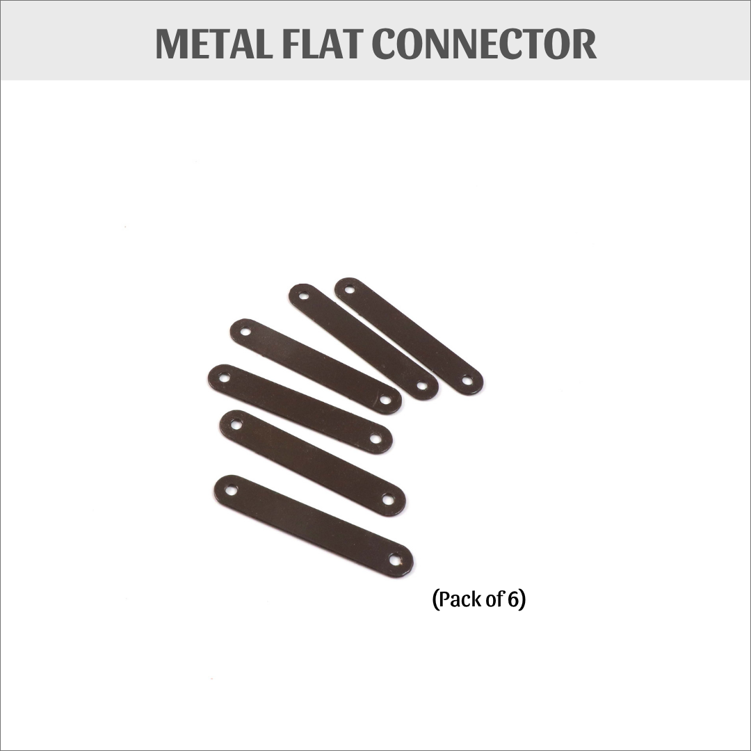 Metal Flat Connector (pack of 6)