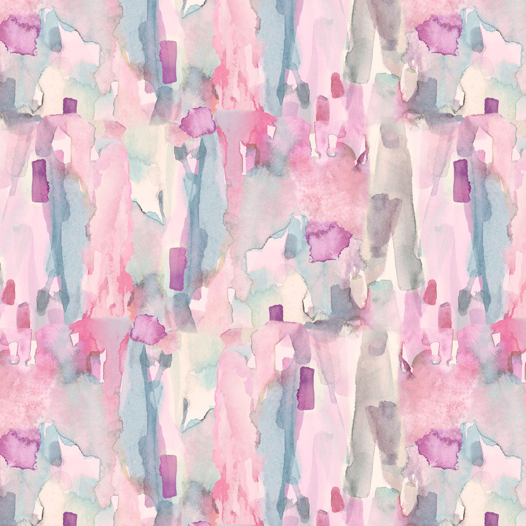 Fabric - Painter&#39;s Joy Digital Watercolor - Orchid - Sue Zipkin - Half Yard