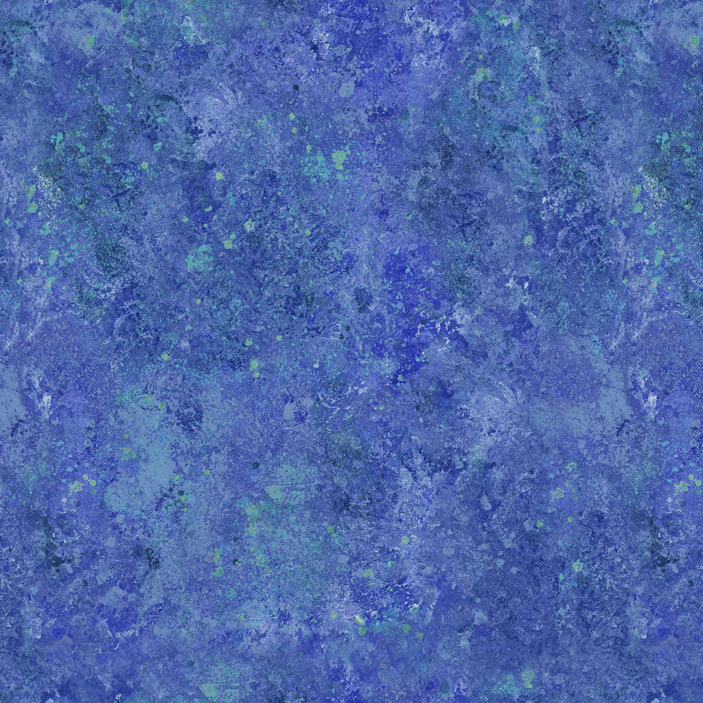 Fabric - Painter&#39;s Joy Digital Texture - Blue - Sue Zipkin - Half Yard