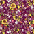 Fabric - Summer Garden Digital Flower Field - Wine - Claudia Bianchi - Half Yard