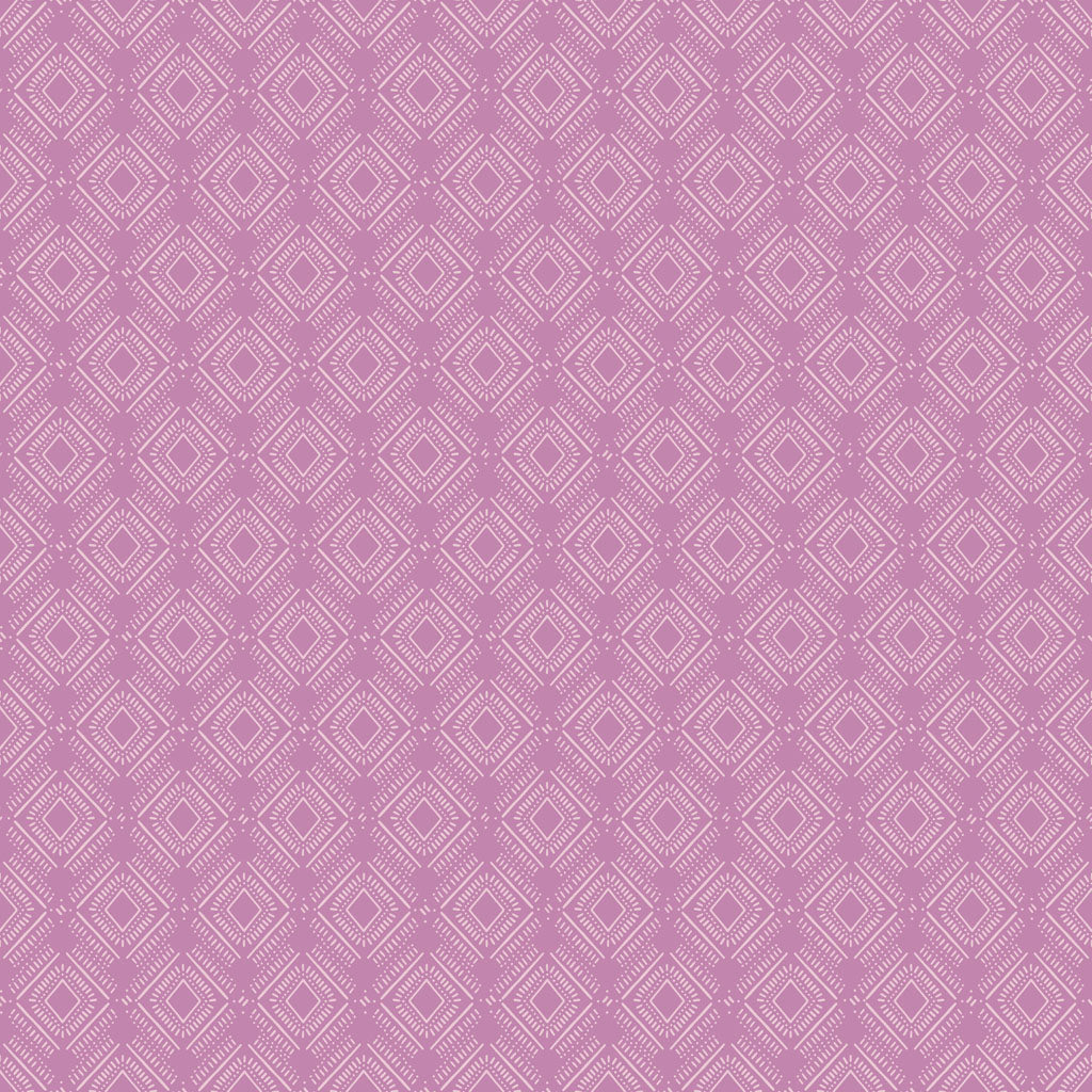 Fabric - Coneflower Corral Diamonds - Eggplant - Teresa Magnuson - Half Yard