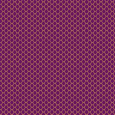 Fabric - Oceania by Laurel Burch - Scales - Wine Gold Metallic - Half Yard