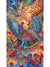 Fabric - Multi Painted Peacock Panel Digitally Printed