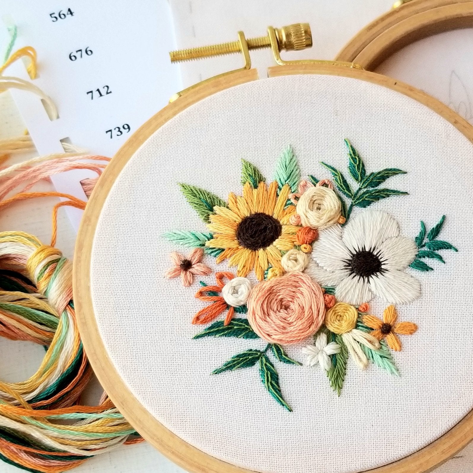 Cozy Harvest Beginner Embroidery Kit - Colorway Arts