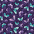 Fabric - Purple Butterfly Toss - Half Yard