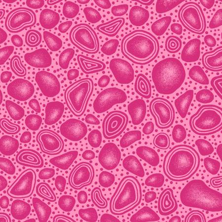 Fabric - Gondwana Droplets Pink - Half Yard