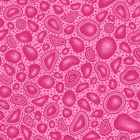 Fabric - Gondwana Droplets Pink - Half Yard