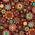 Fabric - Gondwana Medallions Brown - Half Yard