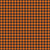 Fabric - Bad To The Bone Gingham Blkorg - Half Yard