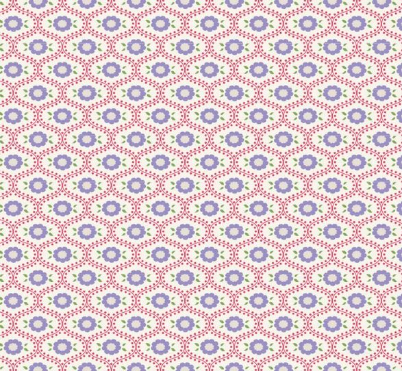 Fabric - Tilda Bon Voyage Elsie Blue - Half Yard