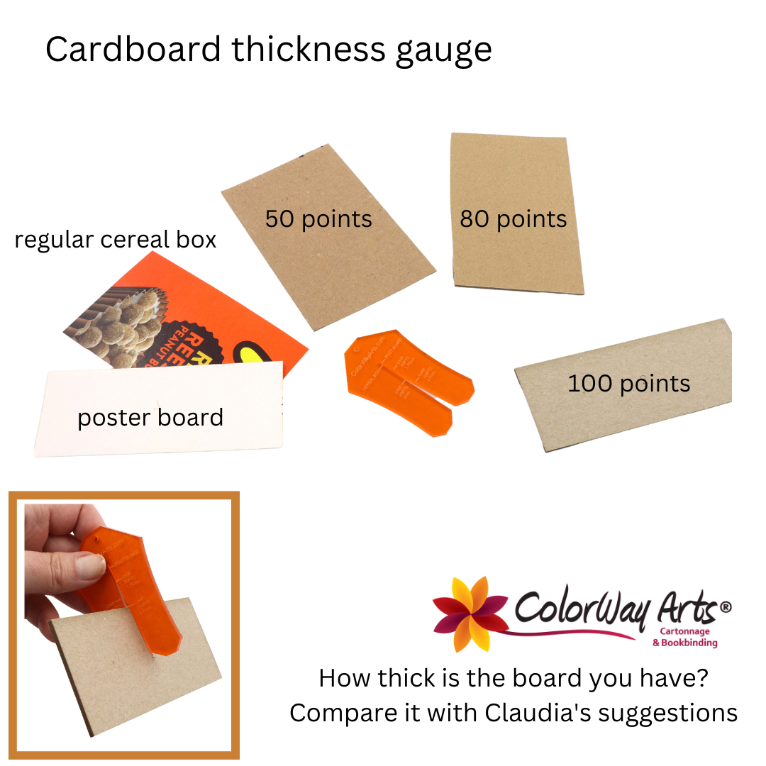 Cardboard thickness gauge