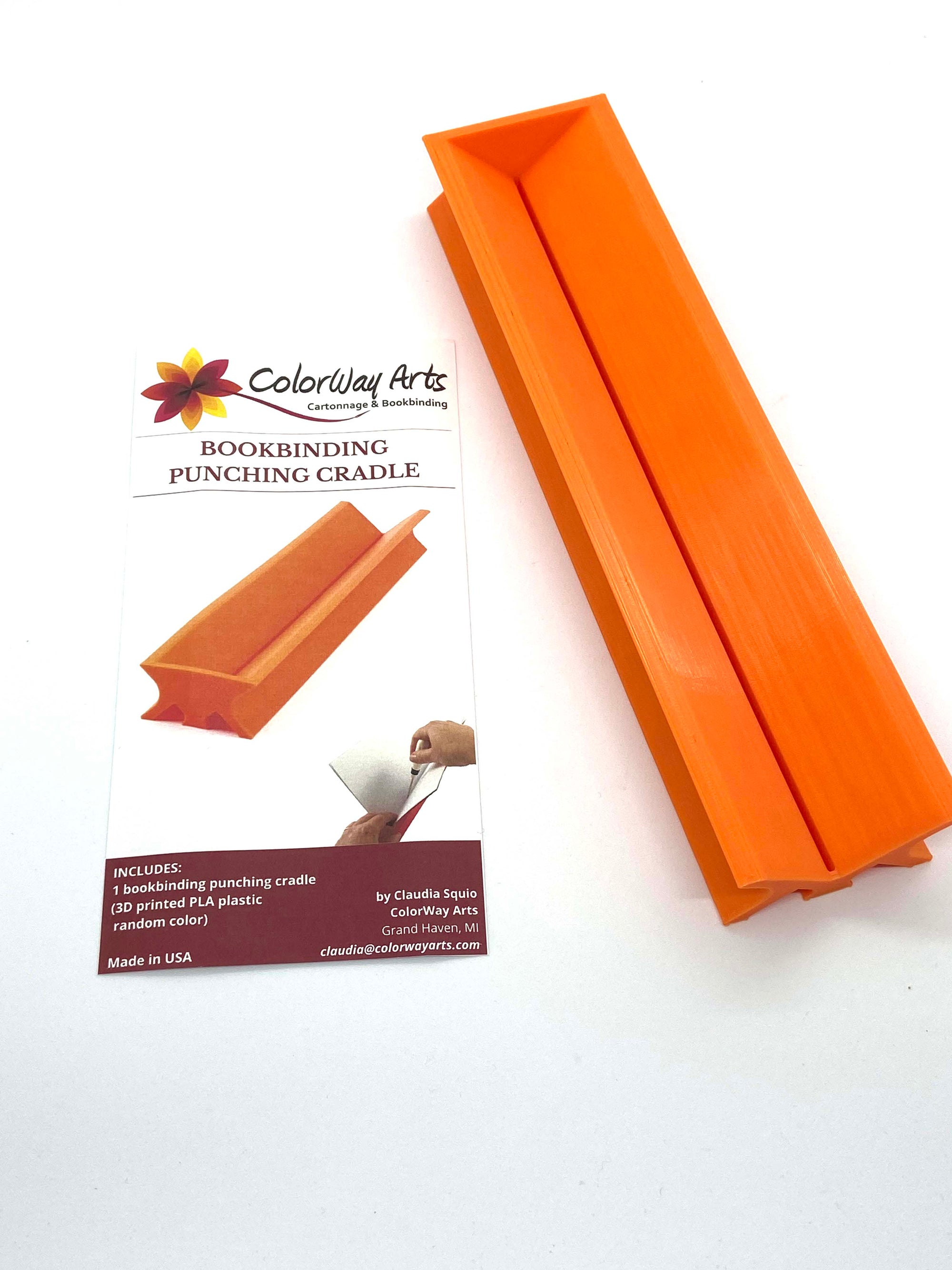 Bookbinding punching cradle Colorway Arts