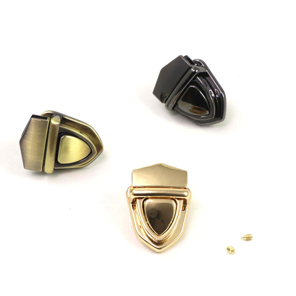 Lock Box Clasp Metal clasp push lock, box clasp, bag clasp, clasp 1.5