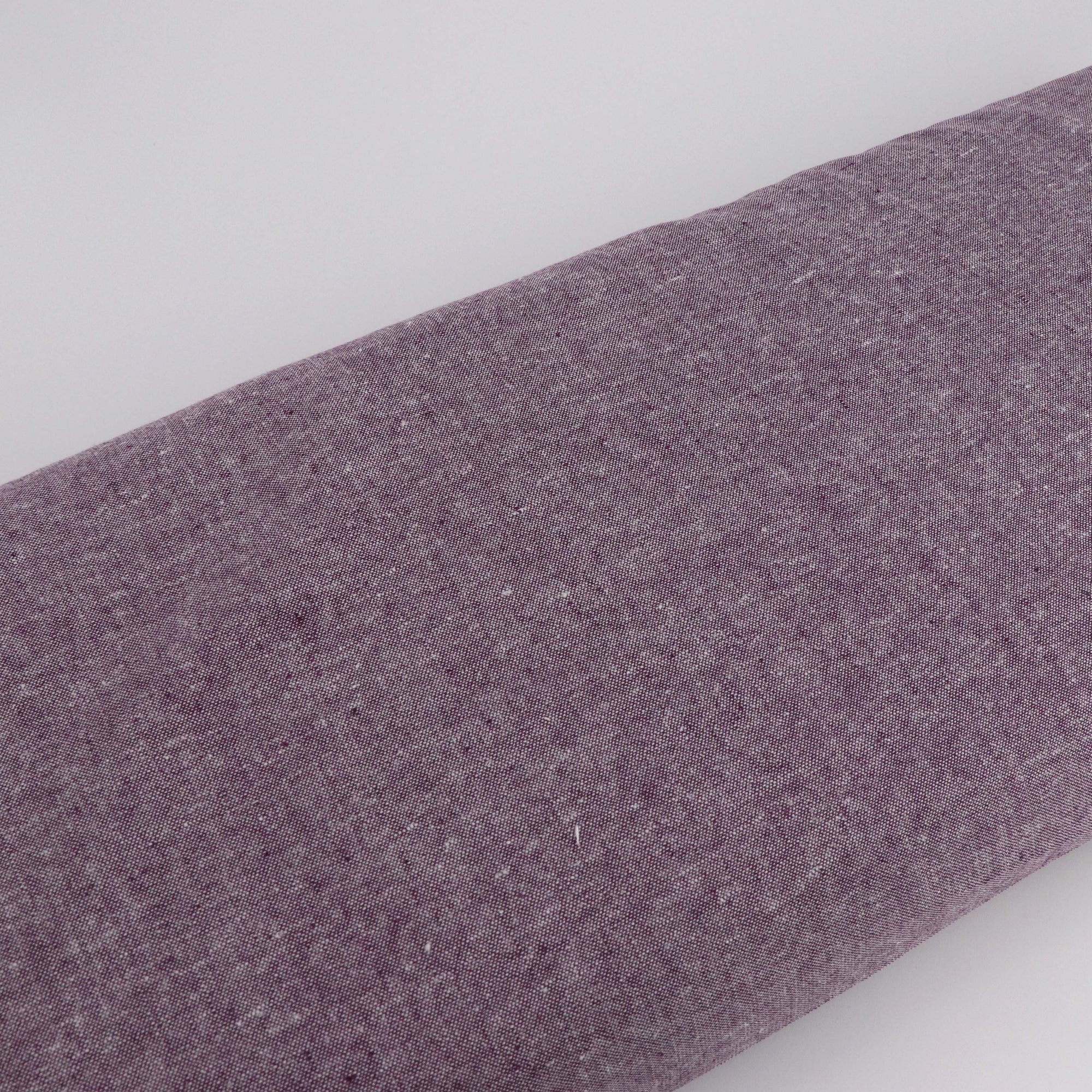 Essex Linen Fabric (Eggplant) - Colorway Arts