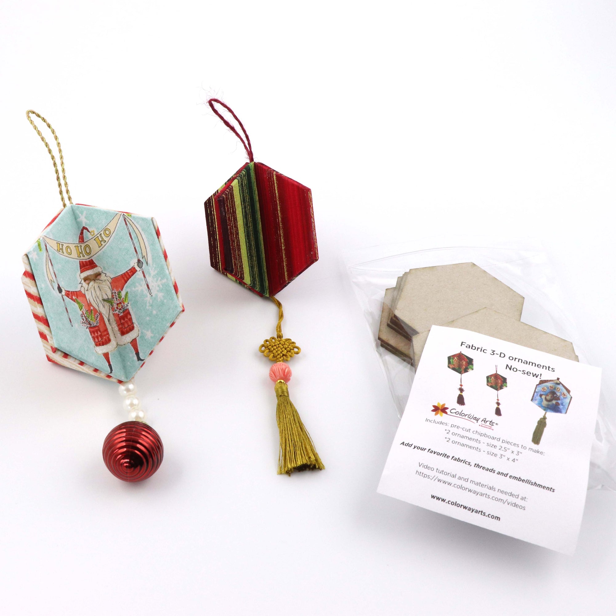Cartonnage Fabric Ornaments DIY KIT set