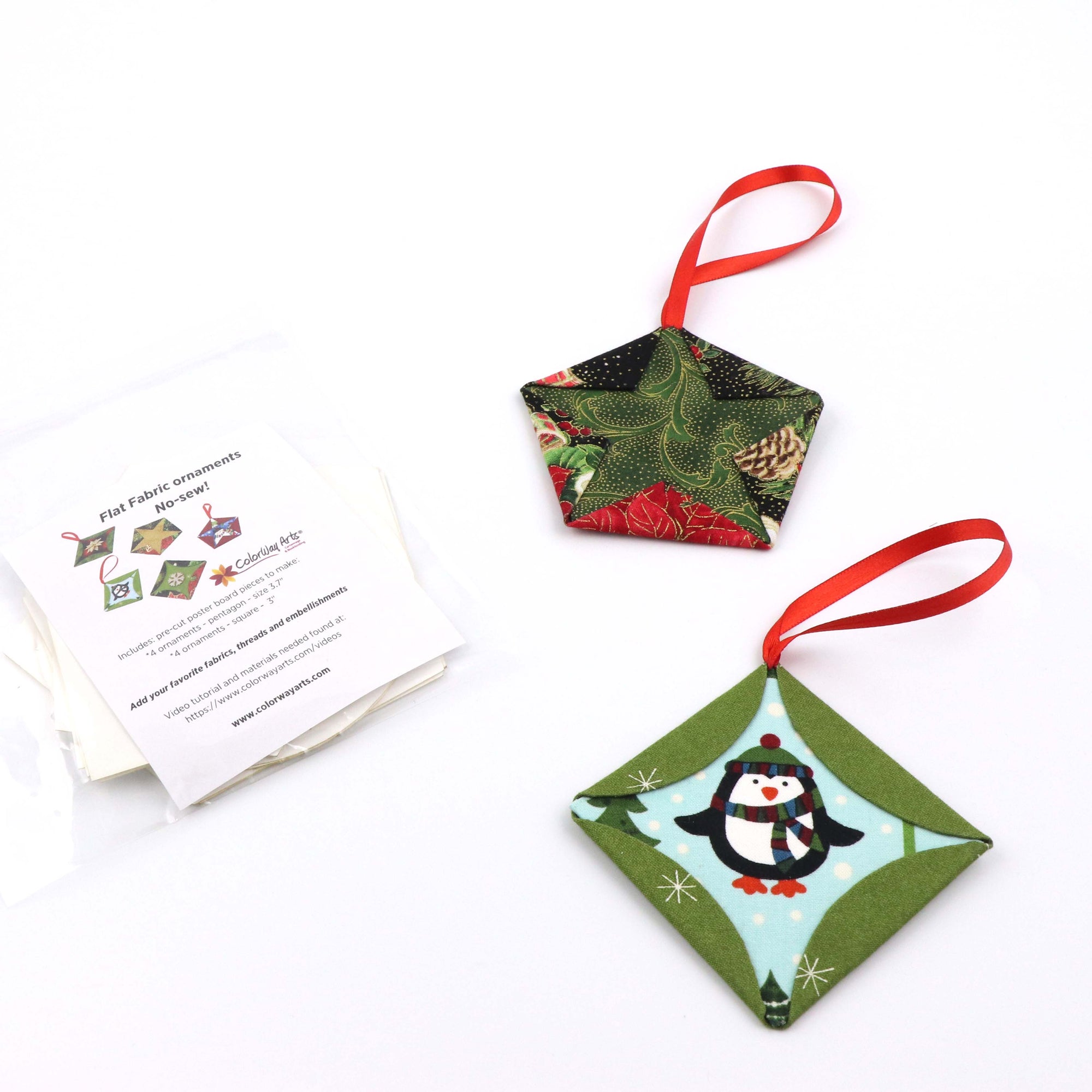 Cartonnage Fabric Ornaments DIY KIT set