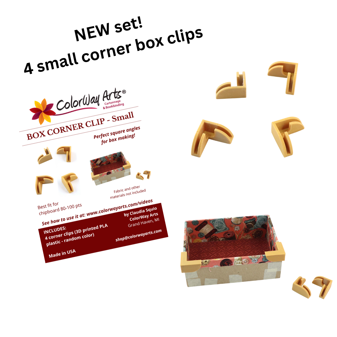 Box corner clips small (set of 4)