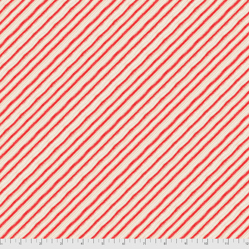 Fabric - Peppermint Stripes - Red - Half Yard
