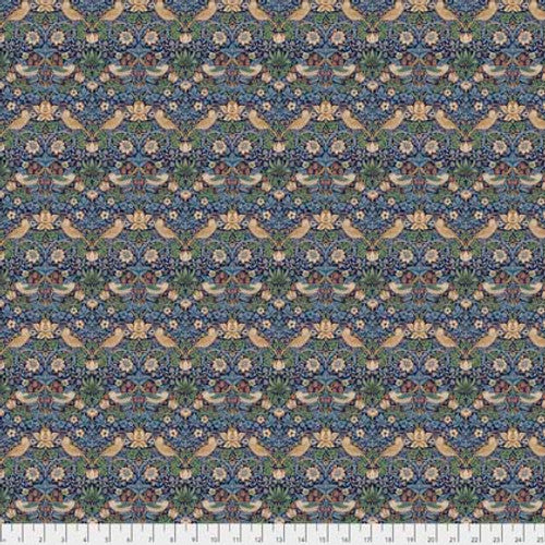 Fabric - Mini Strawberry Thief - Navy -William Morris - Half Yard