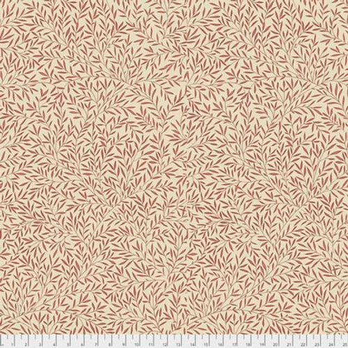 Fabric - Lily Leaf - Red - William Morris - Half Yard