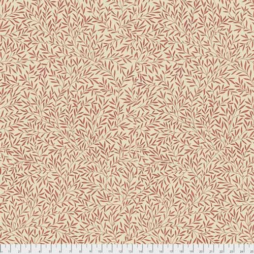 Fabric - Lily Leaf - Red - William Morris - Half Yard