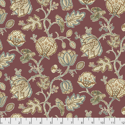 Fabric -  Theodesia - Red by William Morris - Half Yard