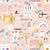 Fabric - Dear Stella Apricot Ready Thready Sew - Half Yard