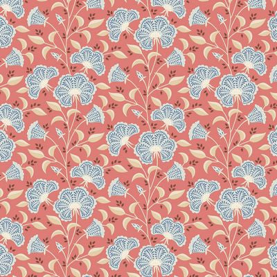 Fabric - Tilda Windy Days  Stormy Coral - Half Yard