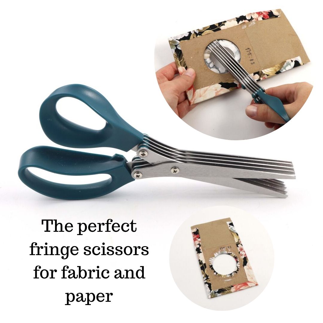Fringe scissors for fabric and paper; shredder scissors - Colorway Arts