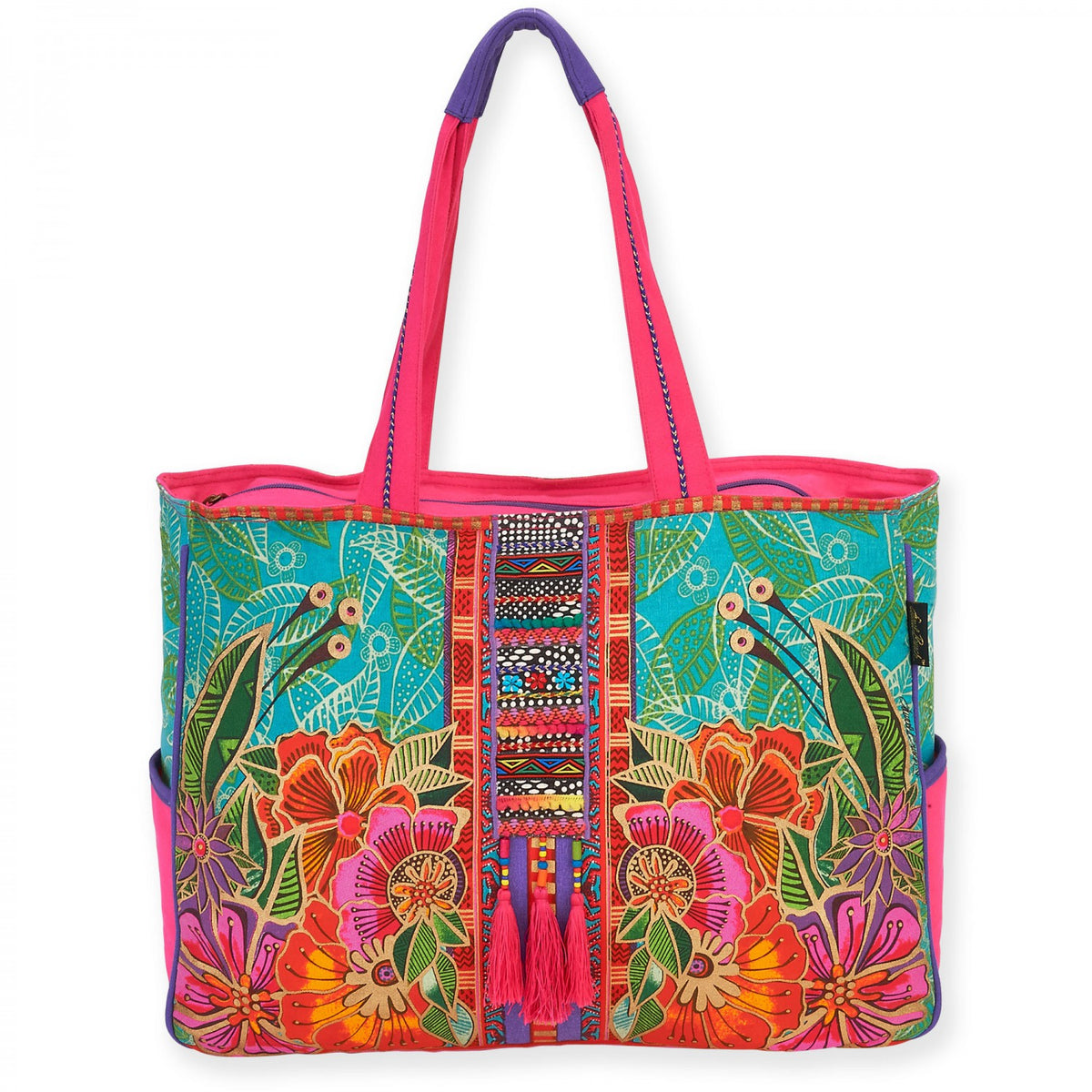 Oversized Tote Flora  - Laurel Burch