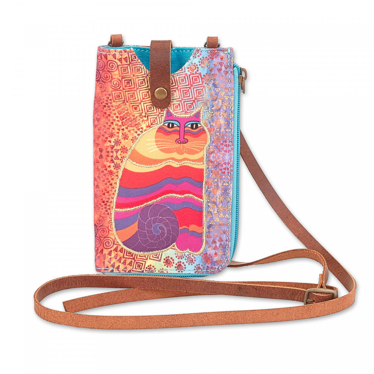 Rainbow Felines Small Crossbod - Laurel Burch