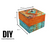Fabric Box on a Box DIY kit, cartonnage kit 219