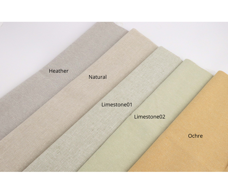 Essex Linen Fabric (Limestone01) - Colorway Arts