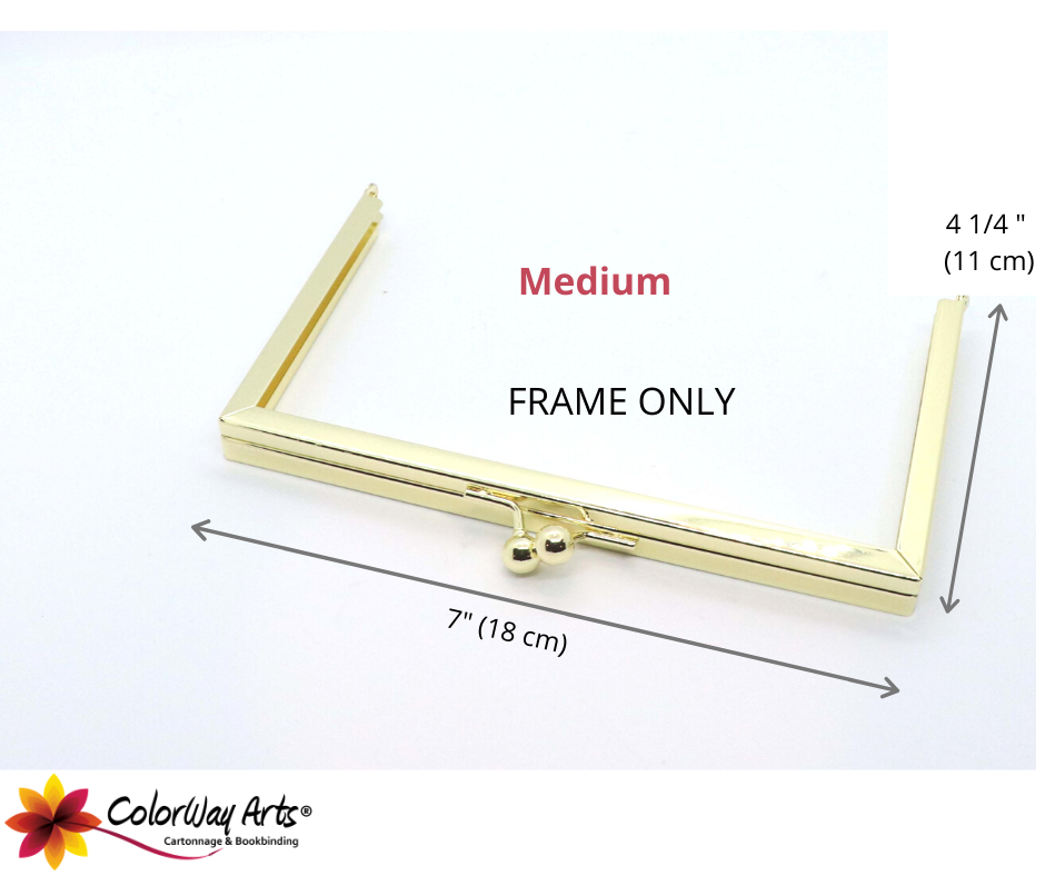 Kiss lock frame for boxes, medium, HD20 - Colorway Arts