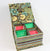 Fabric tea box DIY kit, cartonnage kit 108, online instructions included - Colorway Arts