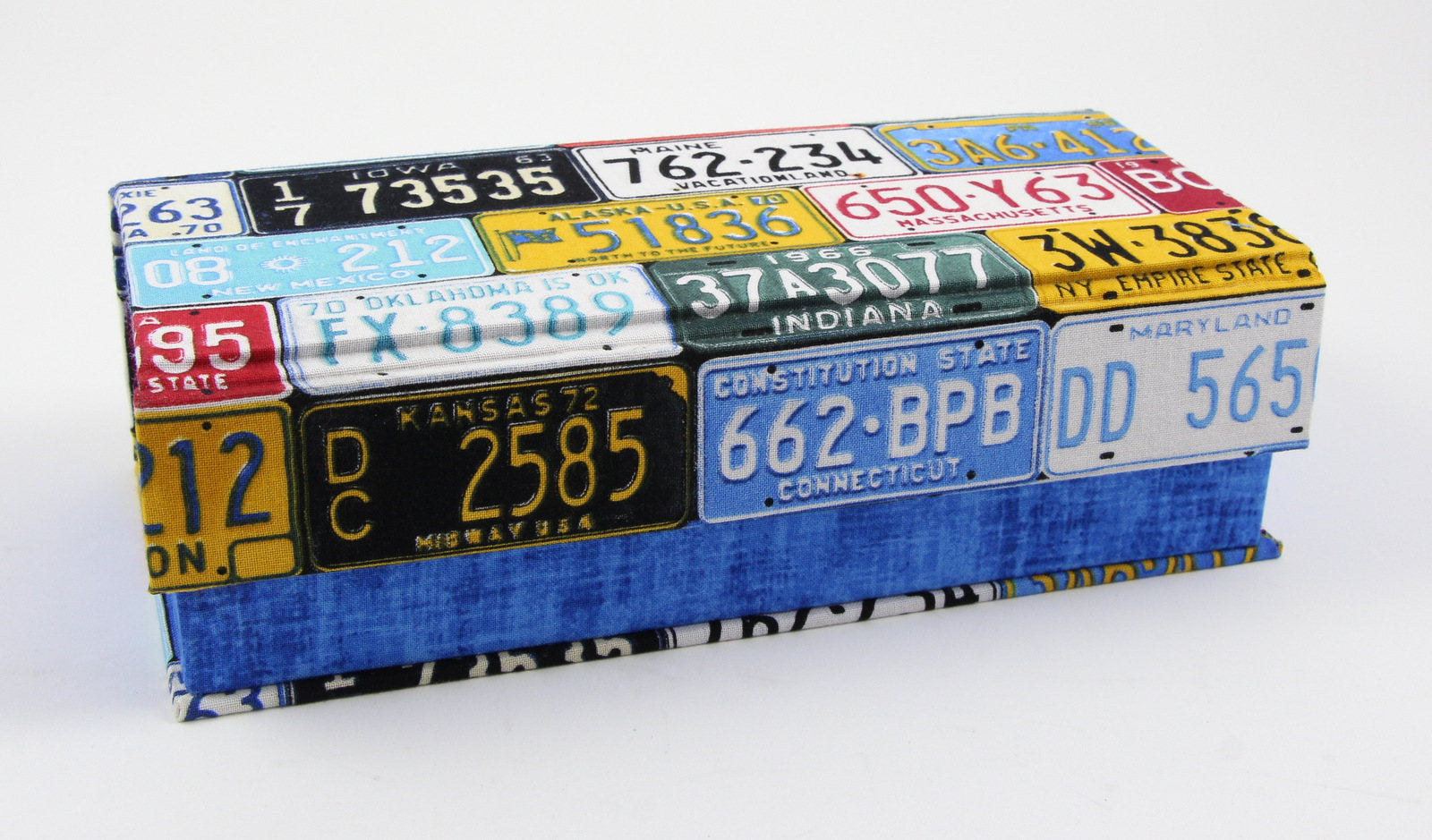 Fabric covered pencil fabric box, cartonnage kit 147, online instructions included - Colorway Arts