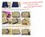 Fabric treasure box DIY kit, cartonnage  kit 146, online instructions available - Colorway Arts