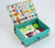 Fabric covered box DIY kit, small box cartonnage kit 102, Online instructions included - Colorway Arts