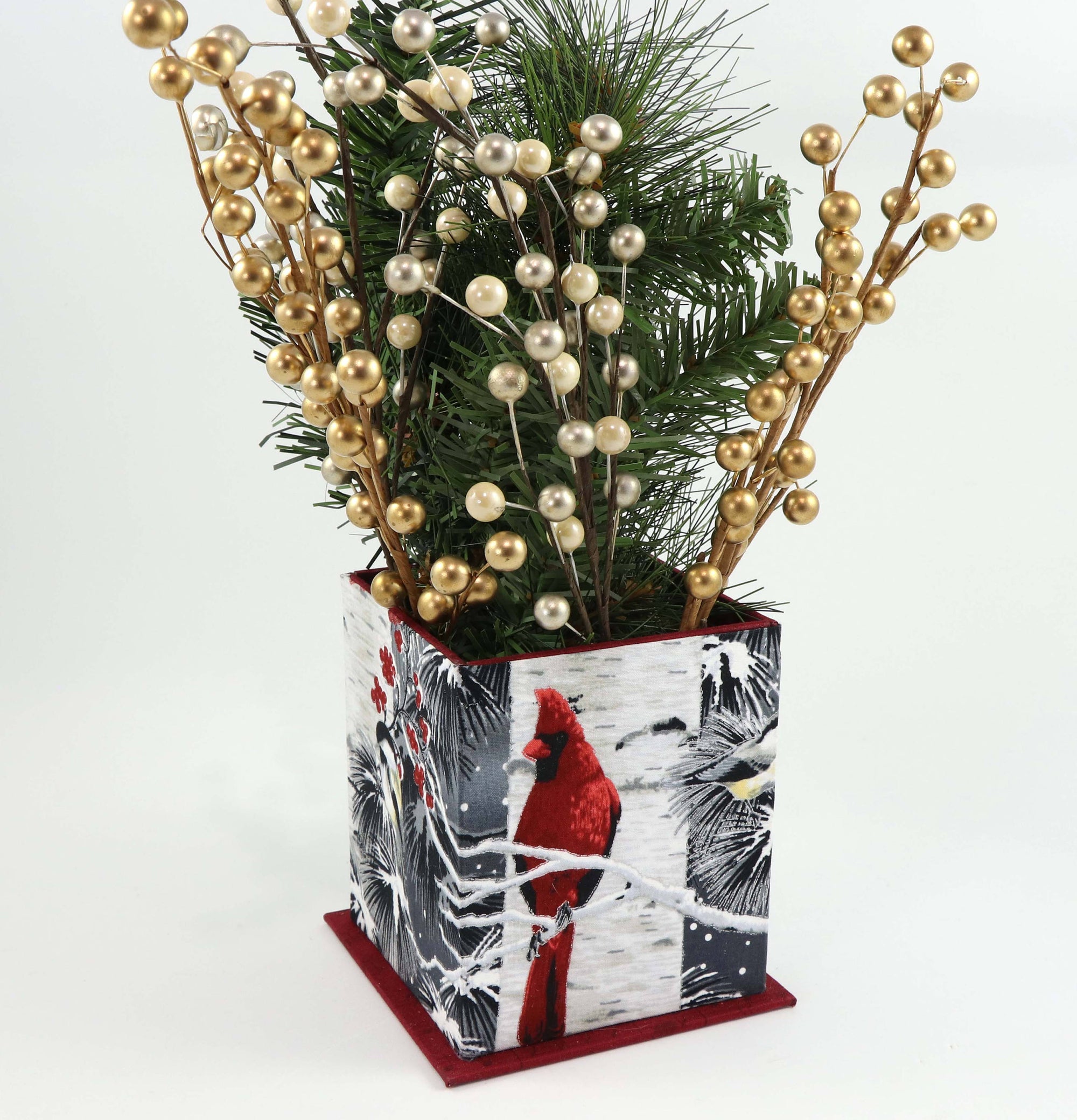 Fabric single box DIY kit, cartonnage kit 104, pack of 2, FREE online instructions - Colorway Arts