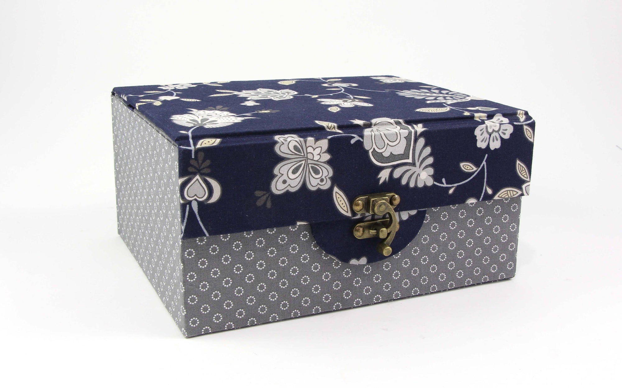 Fabric treasure chest DIY kit, cartonnage kit 154, exclusive book kit - Colorway Arts