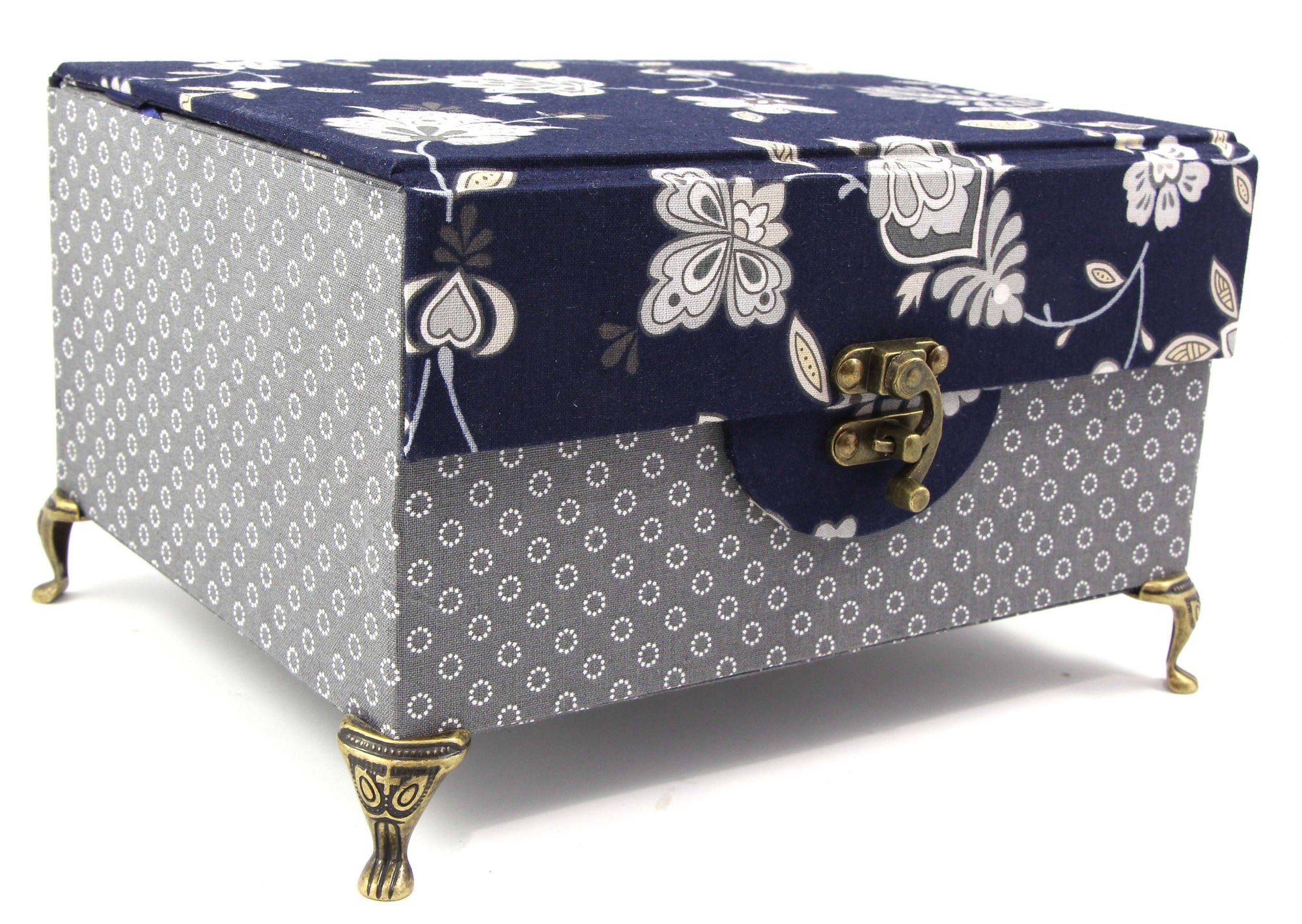 Fabric treasure chest DIY kit, cartonnage kit 154, exclusive book kit - Colorway Arts