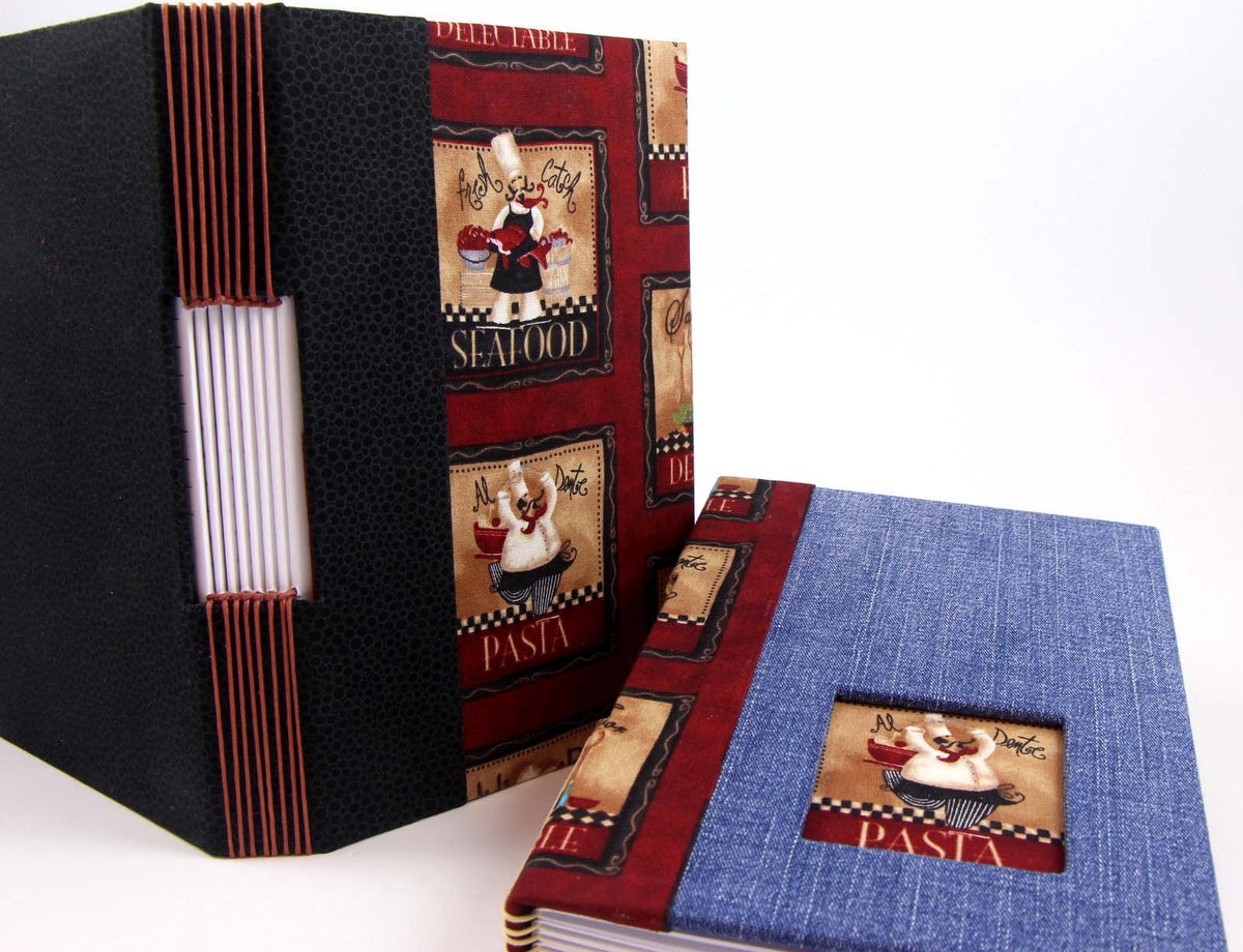 Fabric stitched book PDF tutorial, fabric album, fabric stitched journal, bookbinding PDF tutorial - Colorway Arts