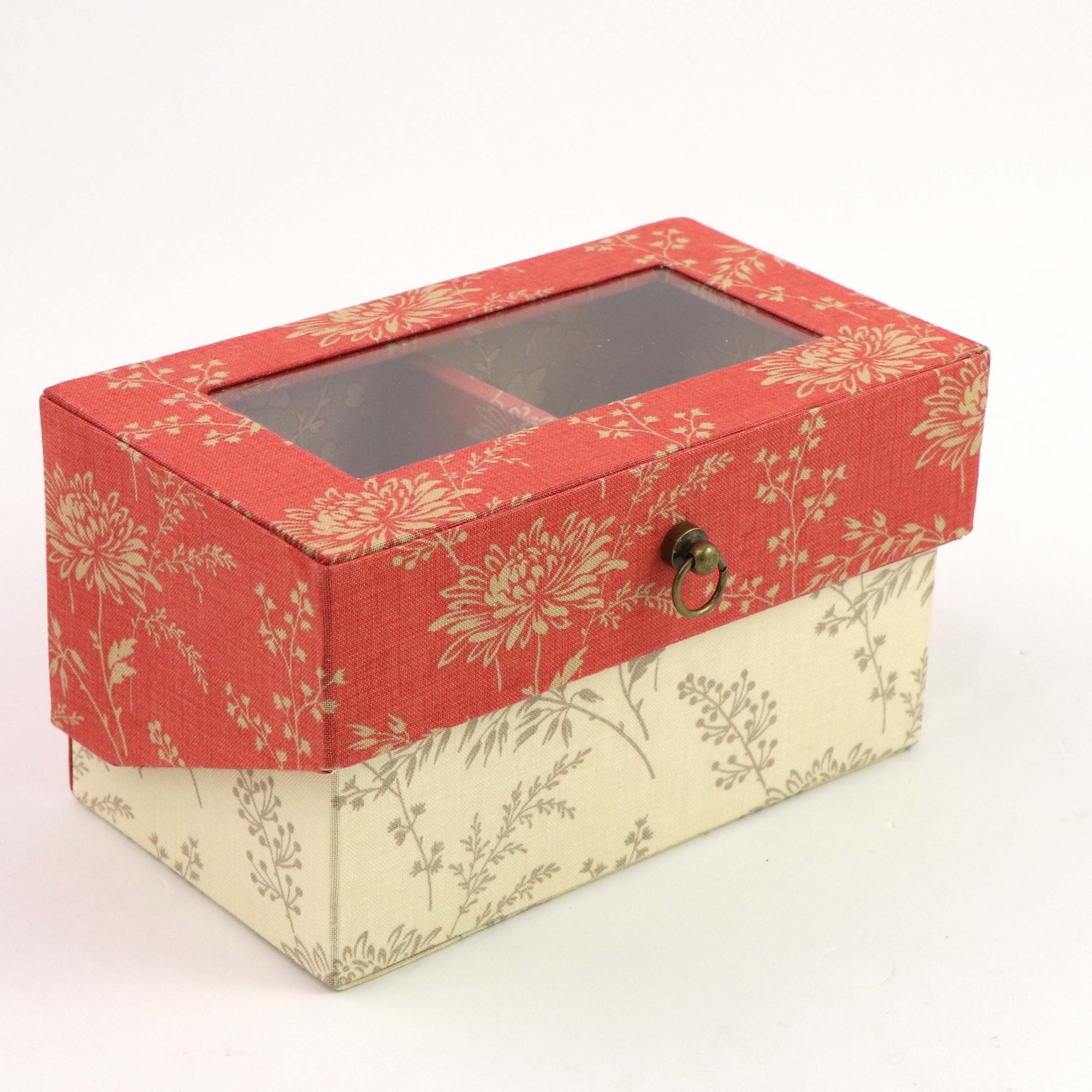 Small elegant window box DIY kit, cartonnage kit 173, Online instructions included - Colorway Arts